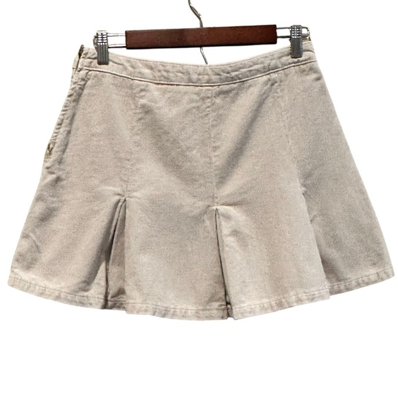 Urban Outfitters BDG Corduroy Khaki Pleated Skirt Size Medium Discontinued - Picture 3 of 10